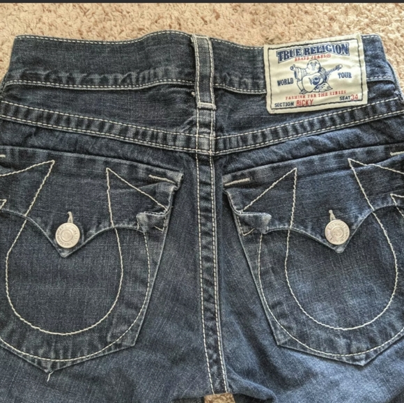 True religion world tour Ricky Seat 34 are size 29 used washed blue - Picture 5 of 5